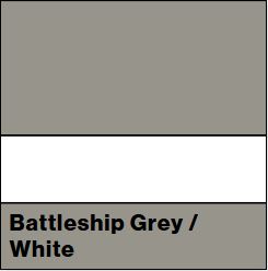 Battleship Grey/White SATIN 1/16IN - Rowmark Satins